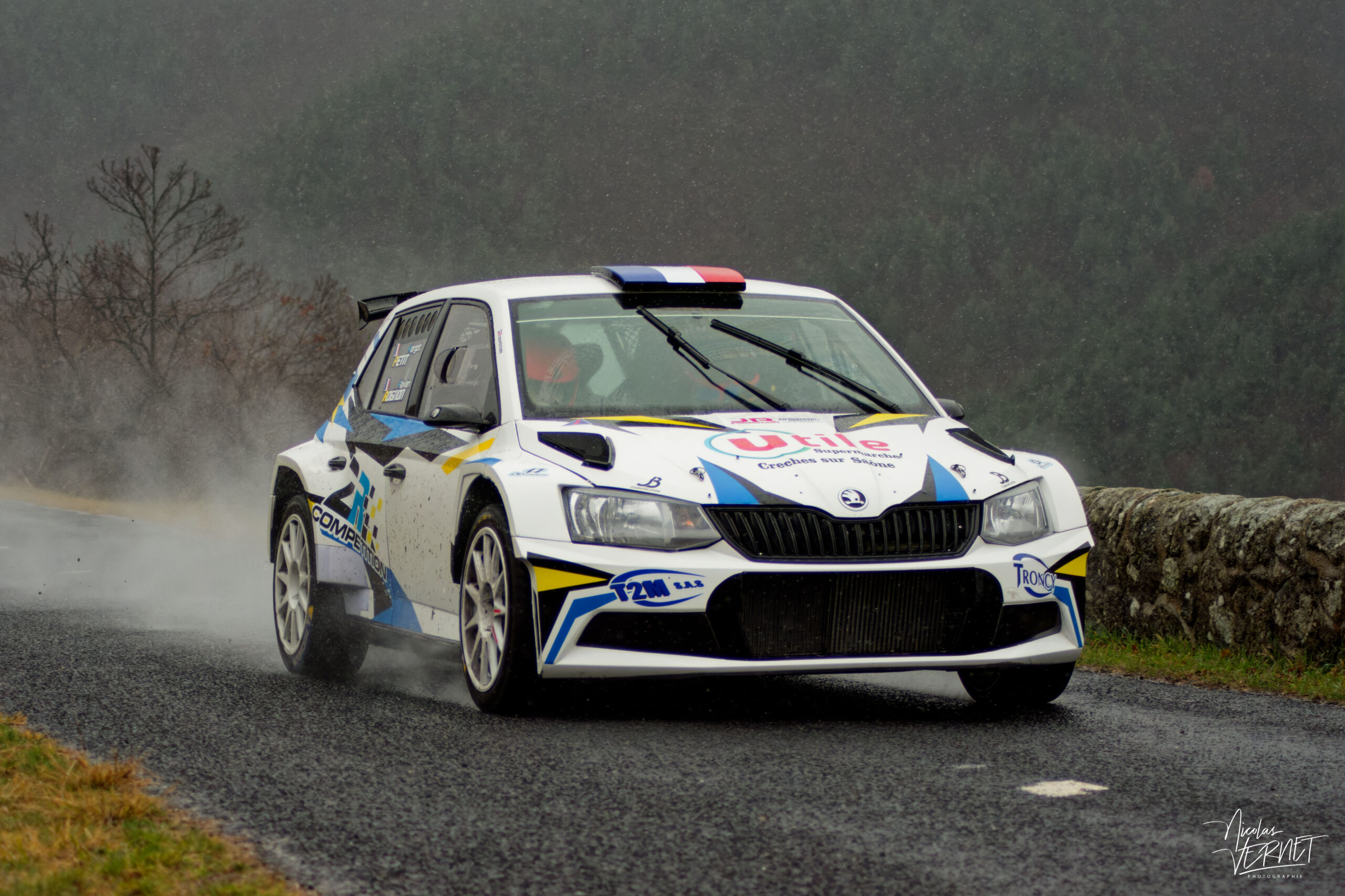 Journée d’essais avec 2R Compétition, Saint Pierreville (Ardèche) - Flavien Rognon et Margot Petit, Skoda Fabia Rally2