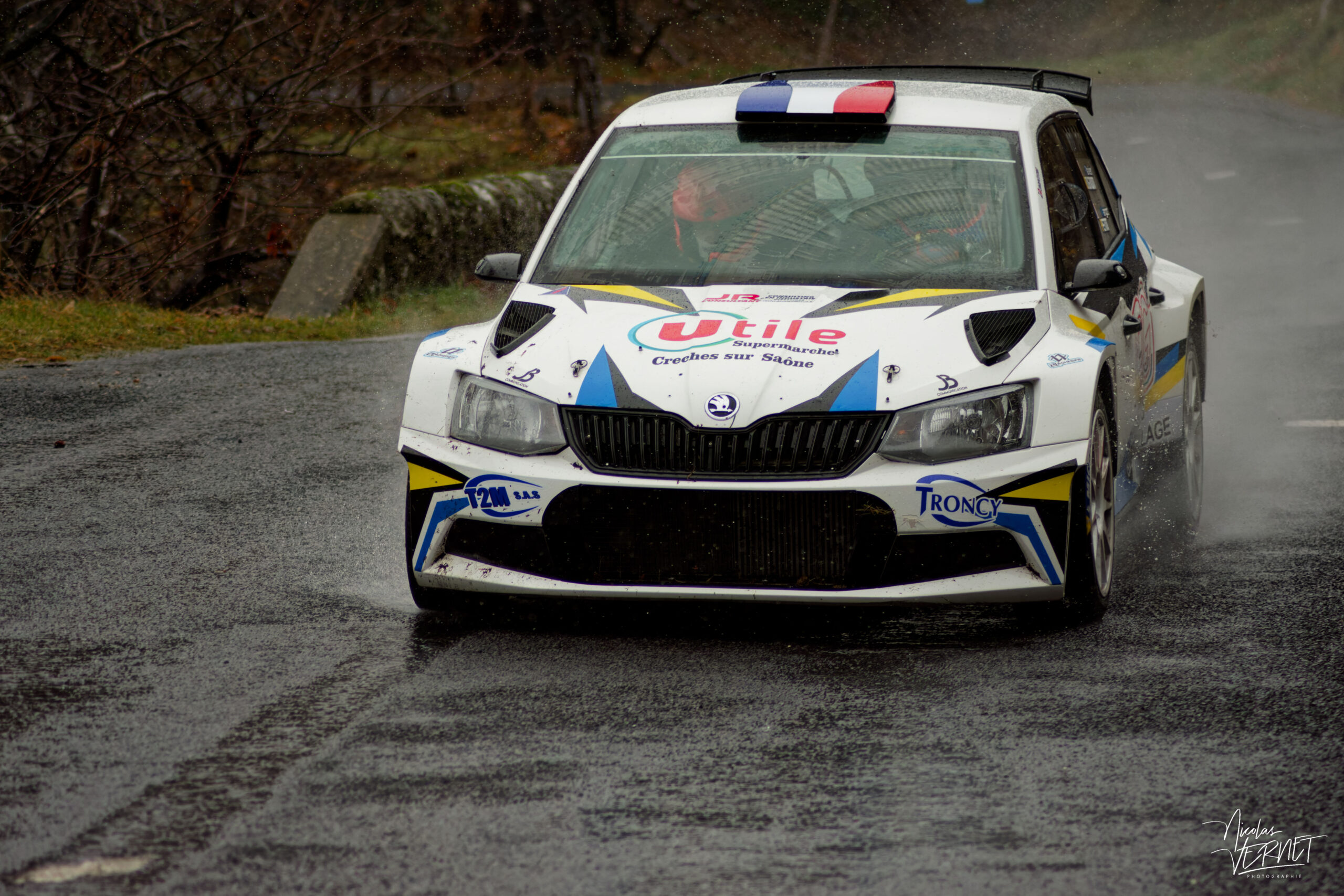 Journée d’essais avec 2R Compétition, Saint Pierreville (Ardèche) - Flavien Rognon et Margot Petit, Skoda Fabia Rally2