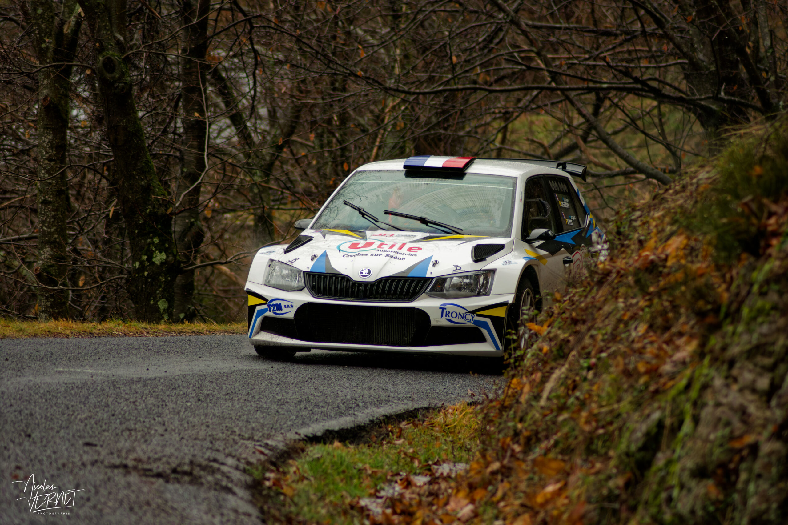 Journée d’essais avec 2R Compétition, Saint Pierreville (Ardèche) - Flavien Rognon et Margot Petit, Skoda Fabia Rally2