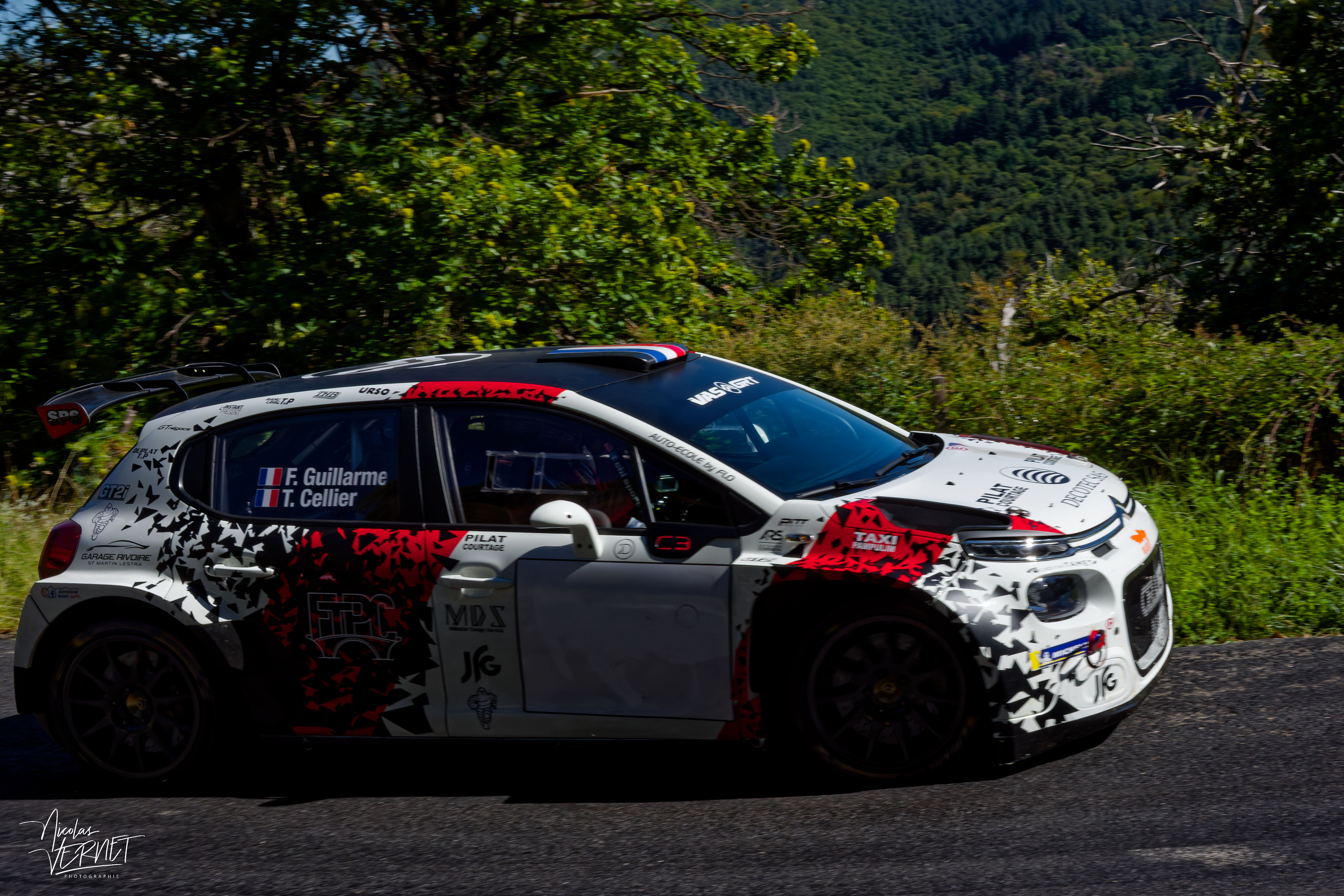 Journée d’essais avec VAS et GRT, Saint Pierreville (Ardèche) - Thibaud Cellier et Frédéric Guillarme, Citroën C3 Rally2