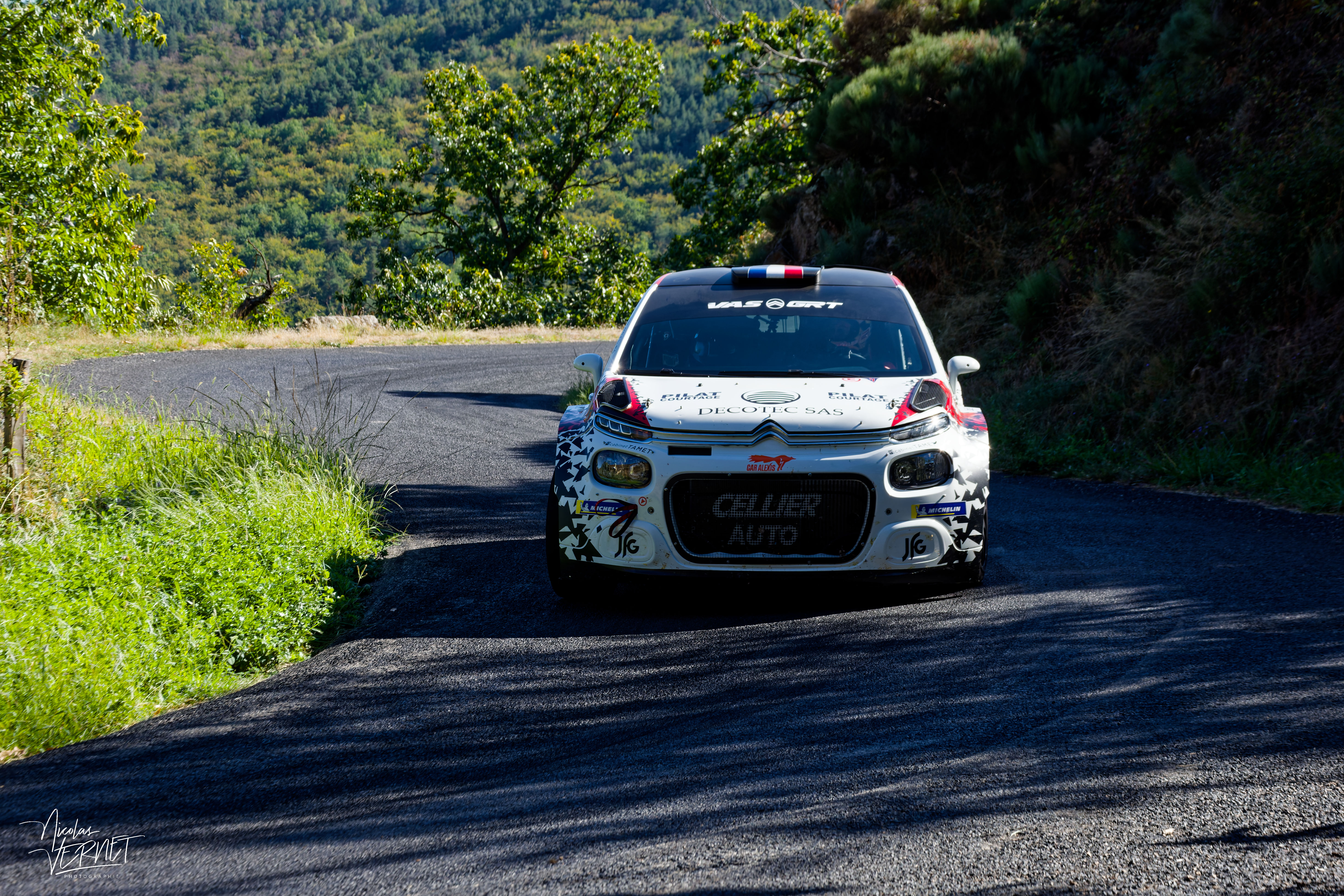 Journée d’essais avec VAS et GRT, Saint Pierreville (Ardèche) - Thibaud Cellier et Frédéric Guillarme, Citroën C3 Rally2