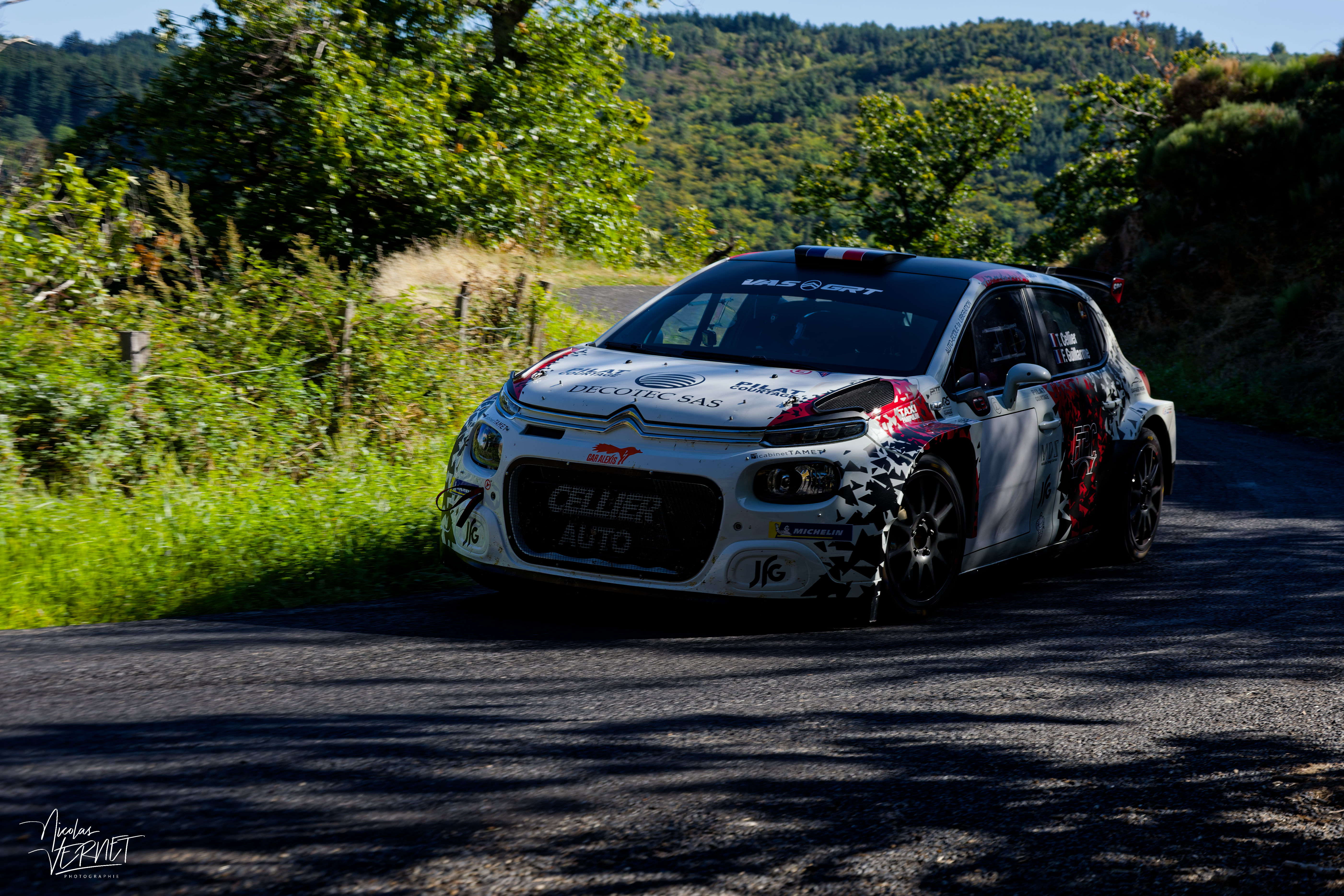 Journée d’essais avec VAS et GRT, Saint Pierreville (Ardèche) - Thibaud Cellier et Frédéric Guillarme, Citroën C3 Rally2
