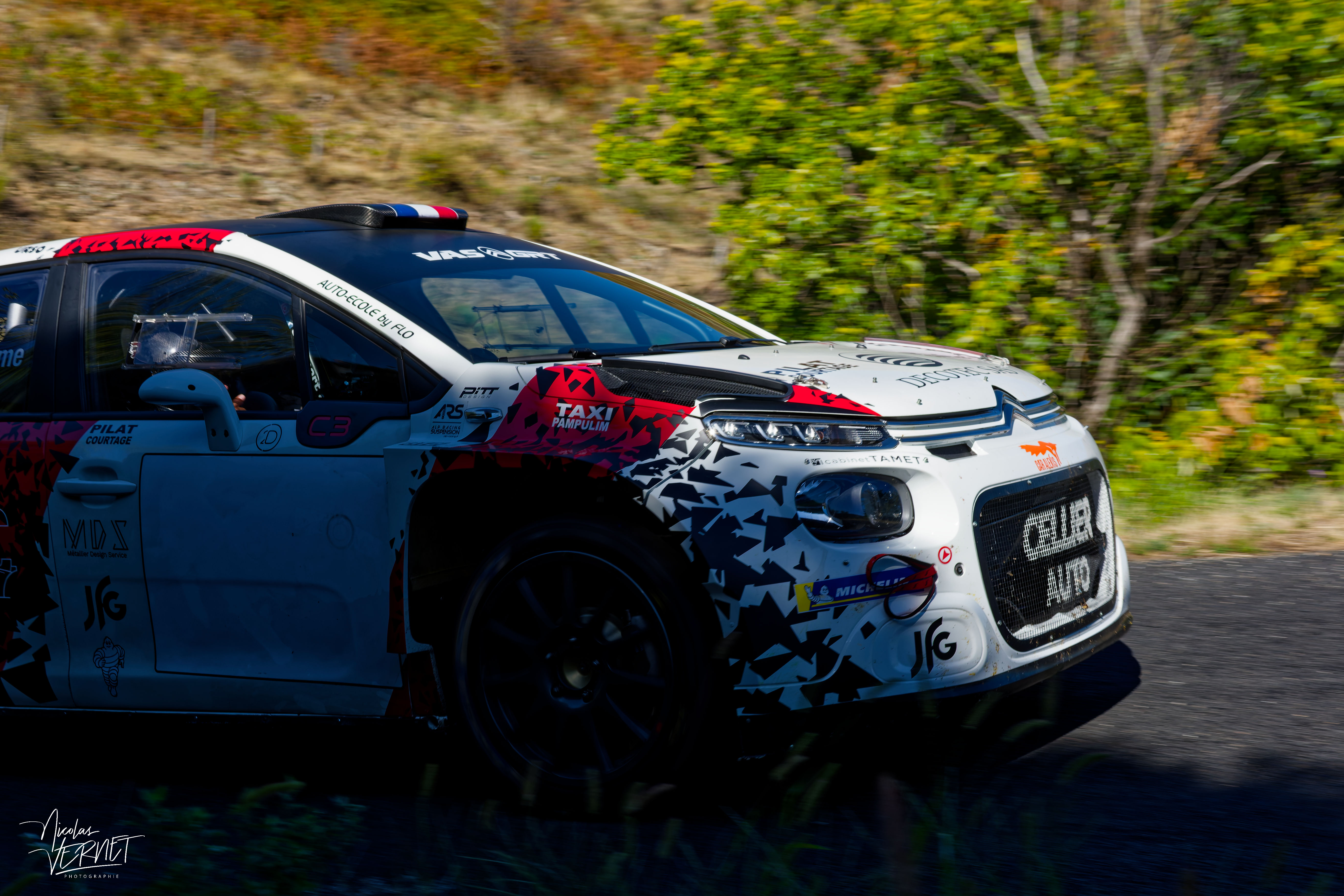 Journée d’essais avec VAS et GRT, Saint Pierreville (Ardèche) - Thibaud Cellier et Frédéric Guillarme, Citroën C3 Rally2
